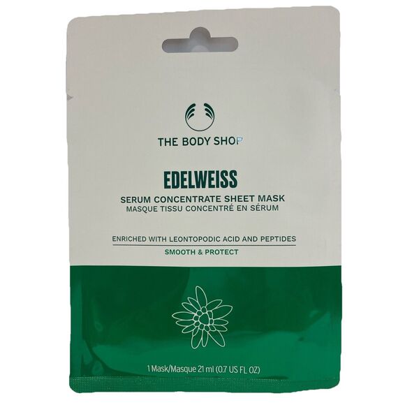 Lot of 3 Body Shop Edelweiss Serum Concentrate Sheet Mask Vegan Smooth & Protect - Picture 4 of 6